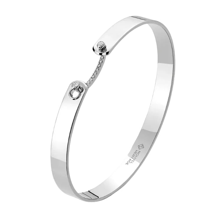 Business GM Bangle in White Gold