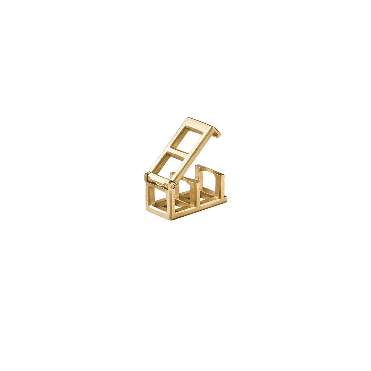Double Square Node Clasp in Yellow Gold