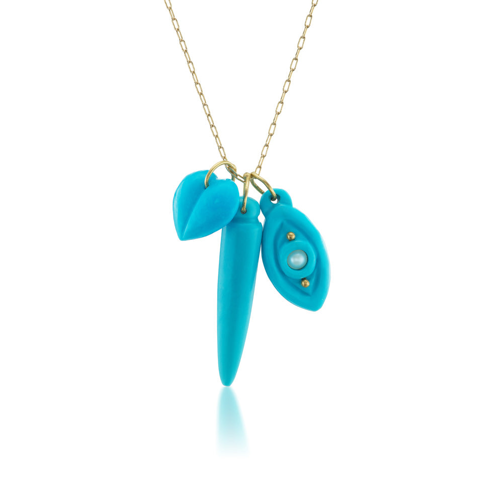 Turquoise Charm Necklace