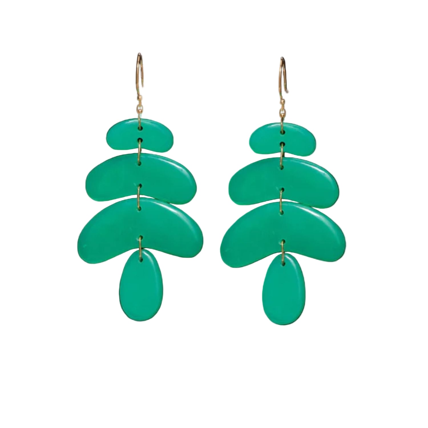 Chrysoprase Small Totem Earrings
