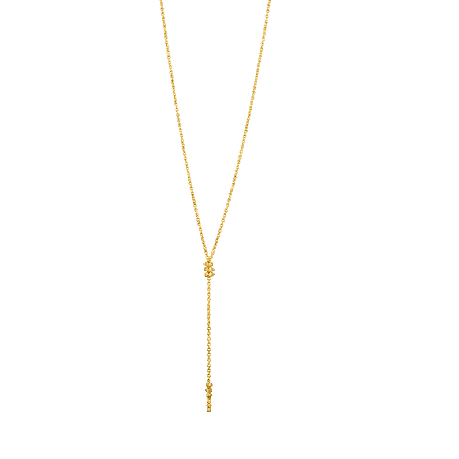 Jali Breeze Drop Chain Necklace in Yellow Gold