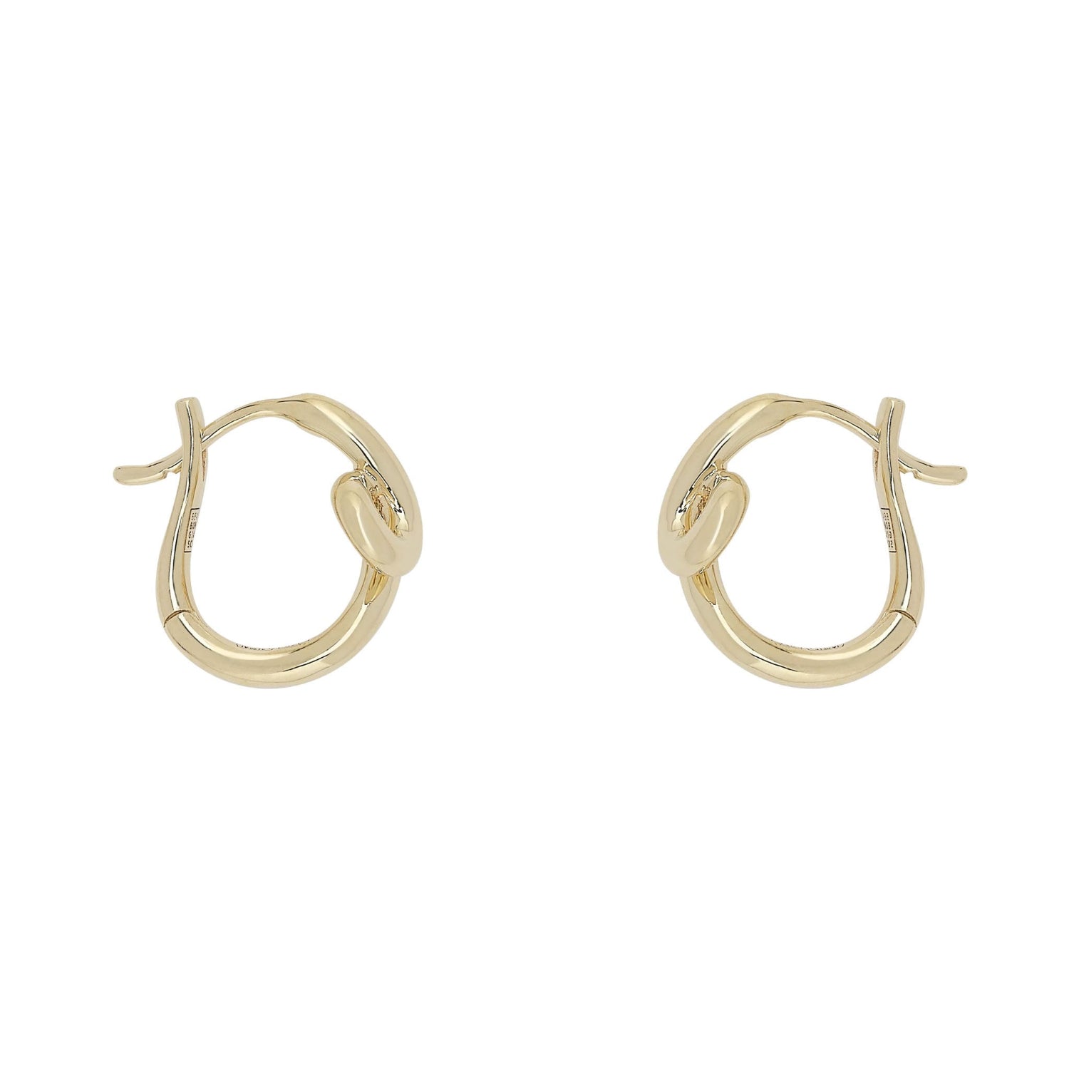 Mini Loop Huggies in Yellow Gold