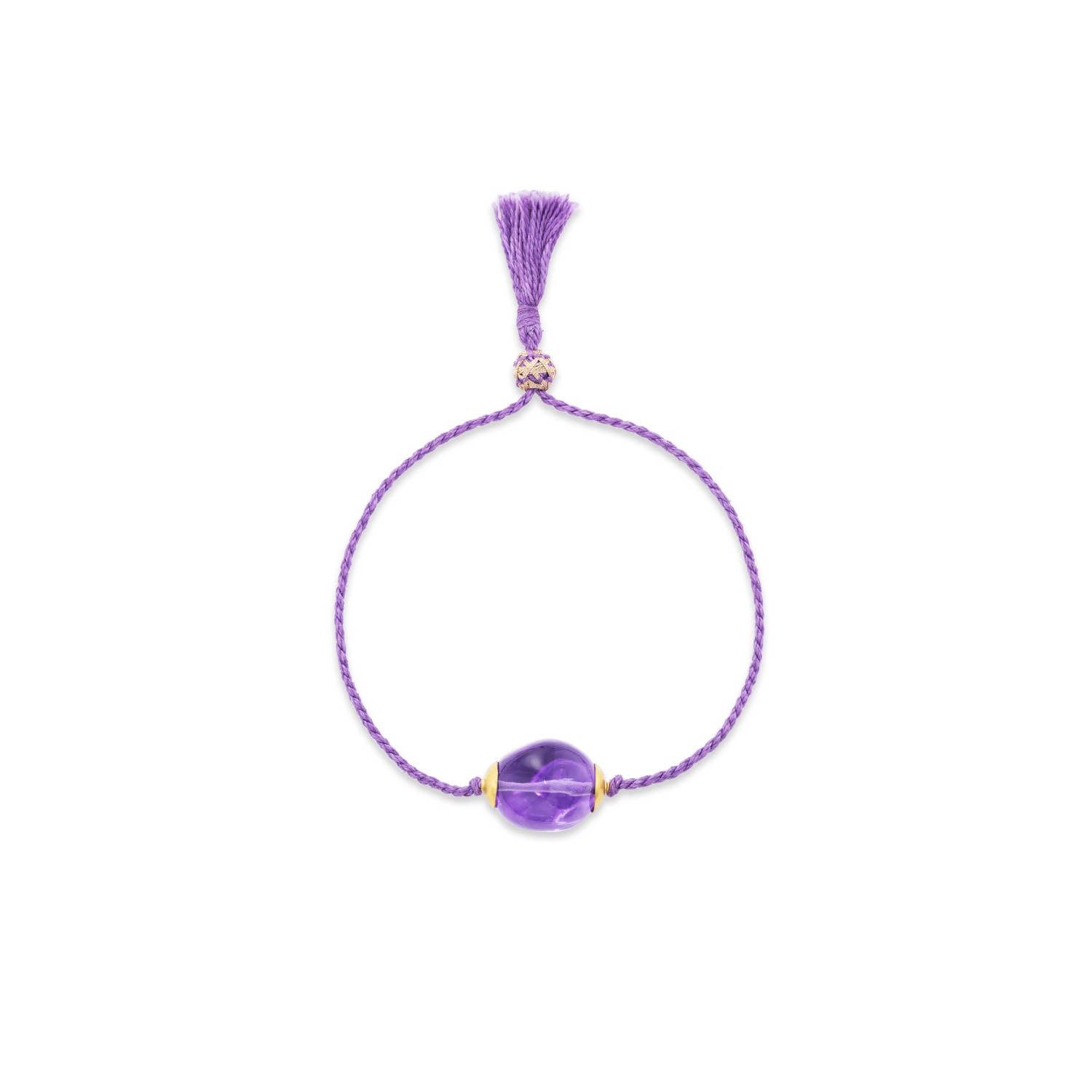 Amethyst Snakefruit Cord Bracelet - MUSE Shop