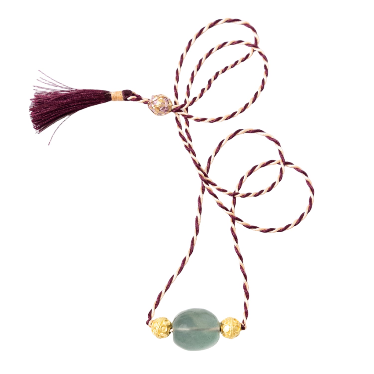 Aquamarine Daira Cord Necklace - MUSE Shop