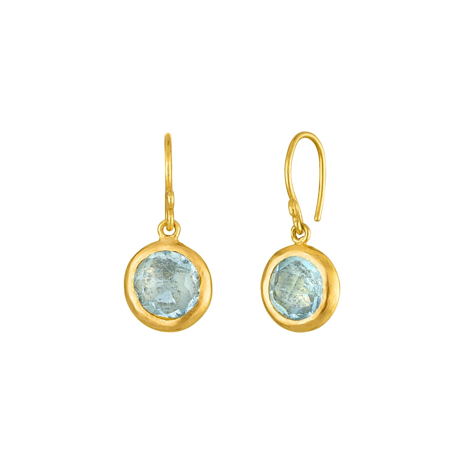 Aquamarine Seeds of Life Earrings - MUSE Shop