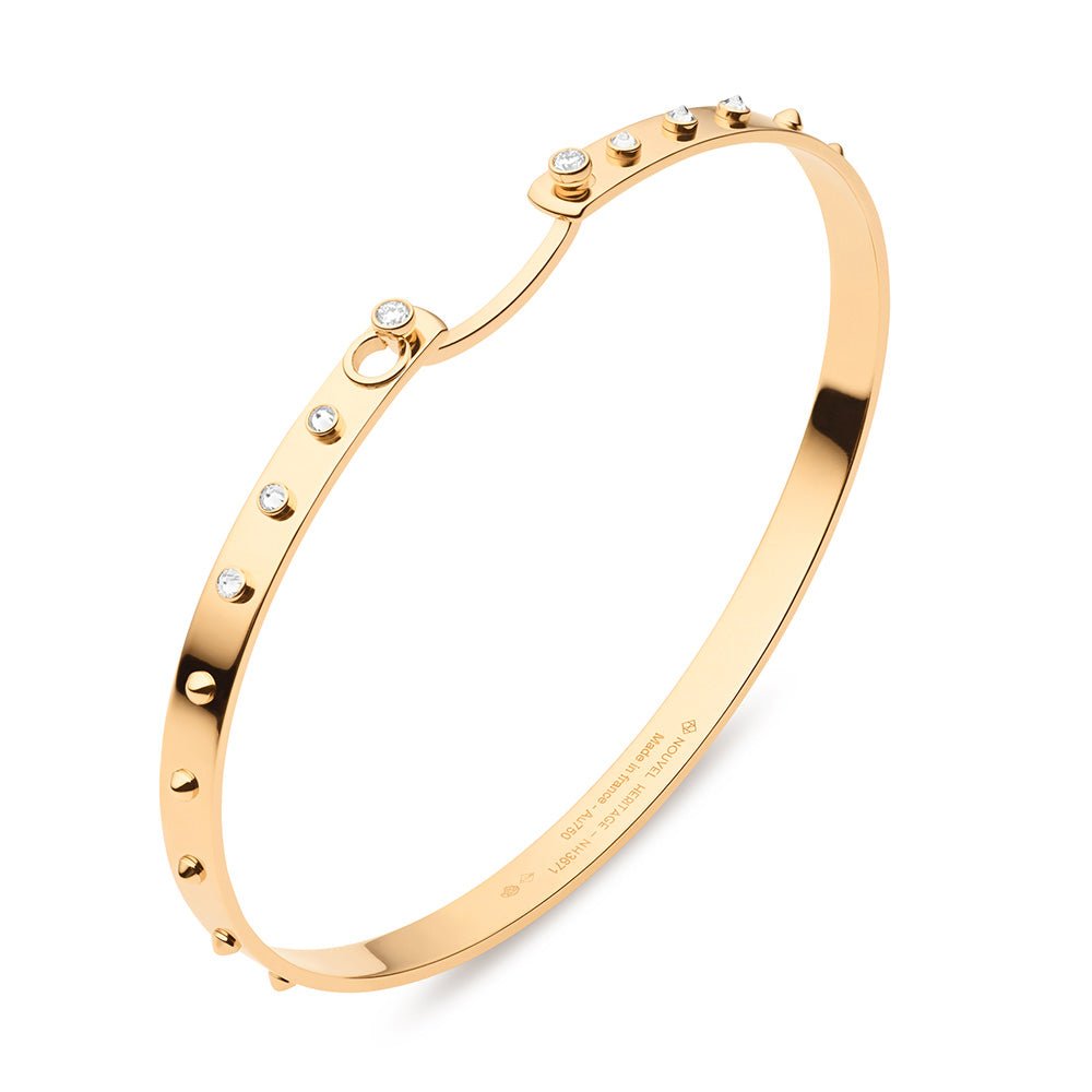 Brunch in NY Mood Bangle in Yellow Gold - MUSE Shop