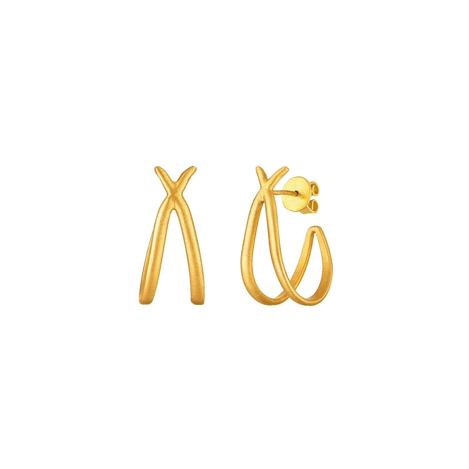 Crossroads Hoop Earrings - MUSE Shop
