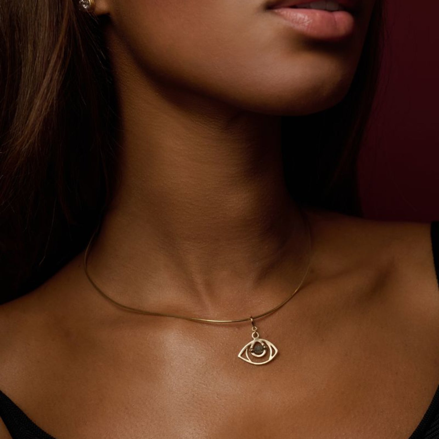 Diamond Bead Eye Charm - MUSE Shop