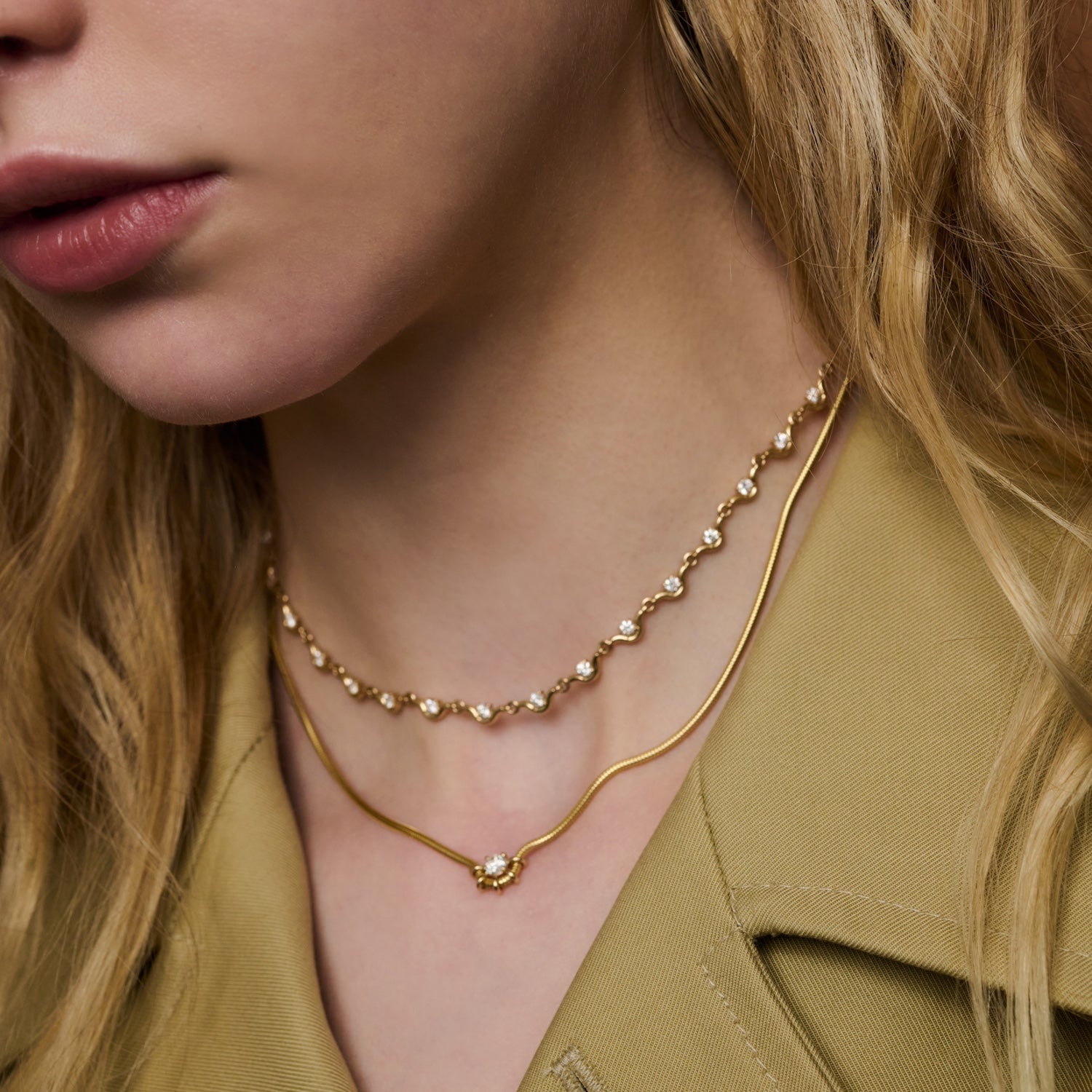 Diamond Louise Line Necklace - MUSE Shop