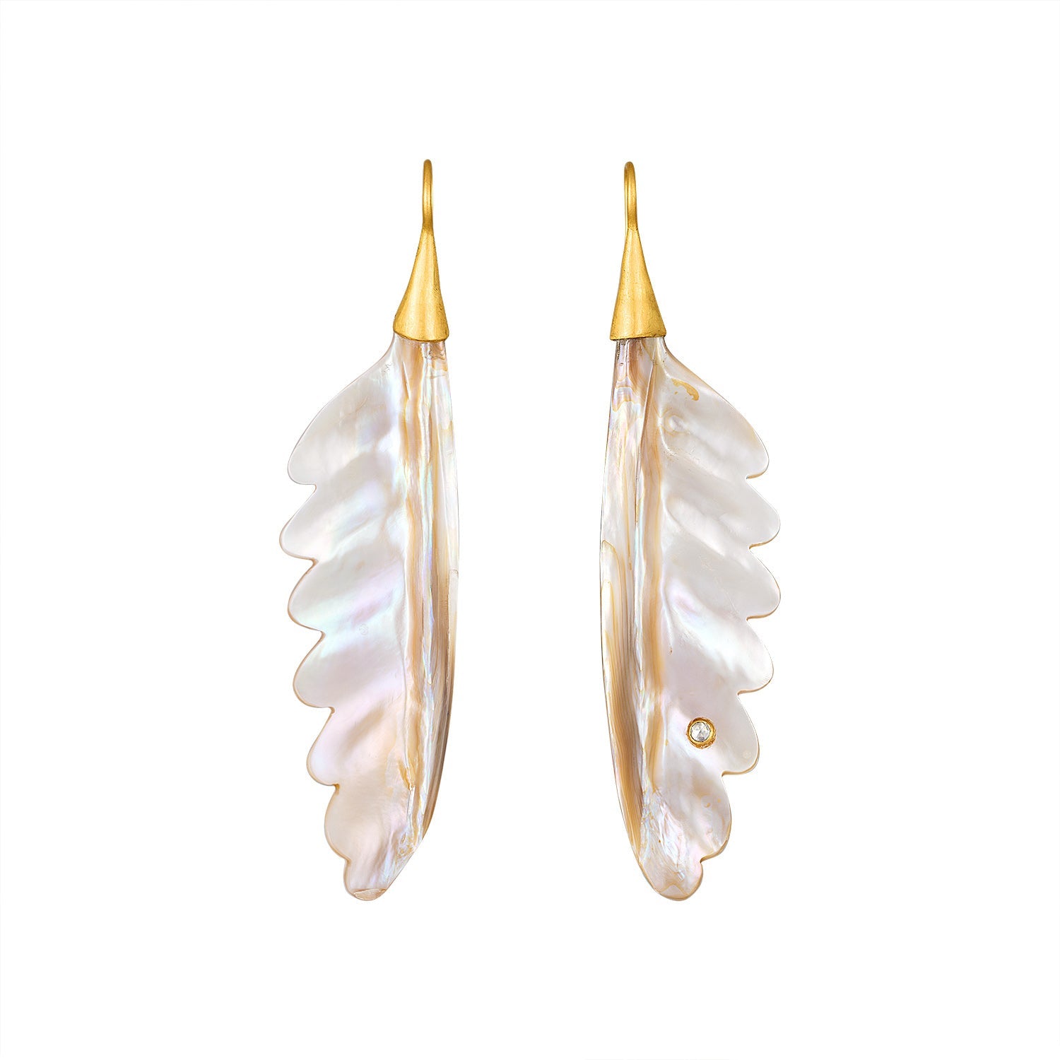 Diamond & Mother of Pearl Trade Wind Earrings - MUSE Shop