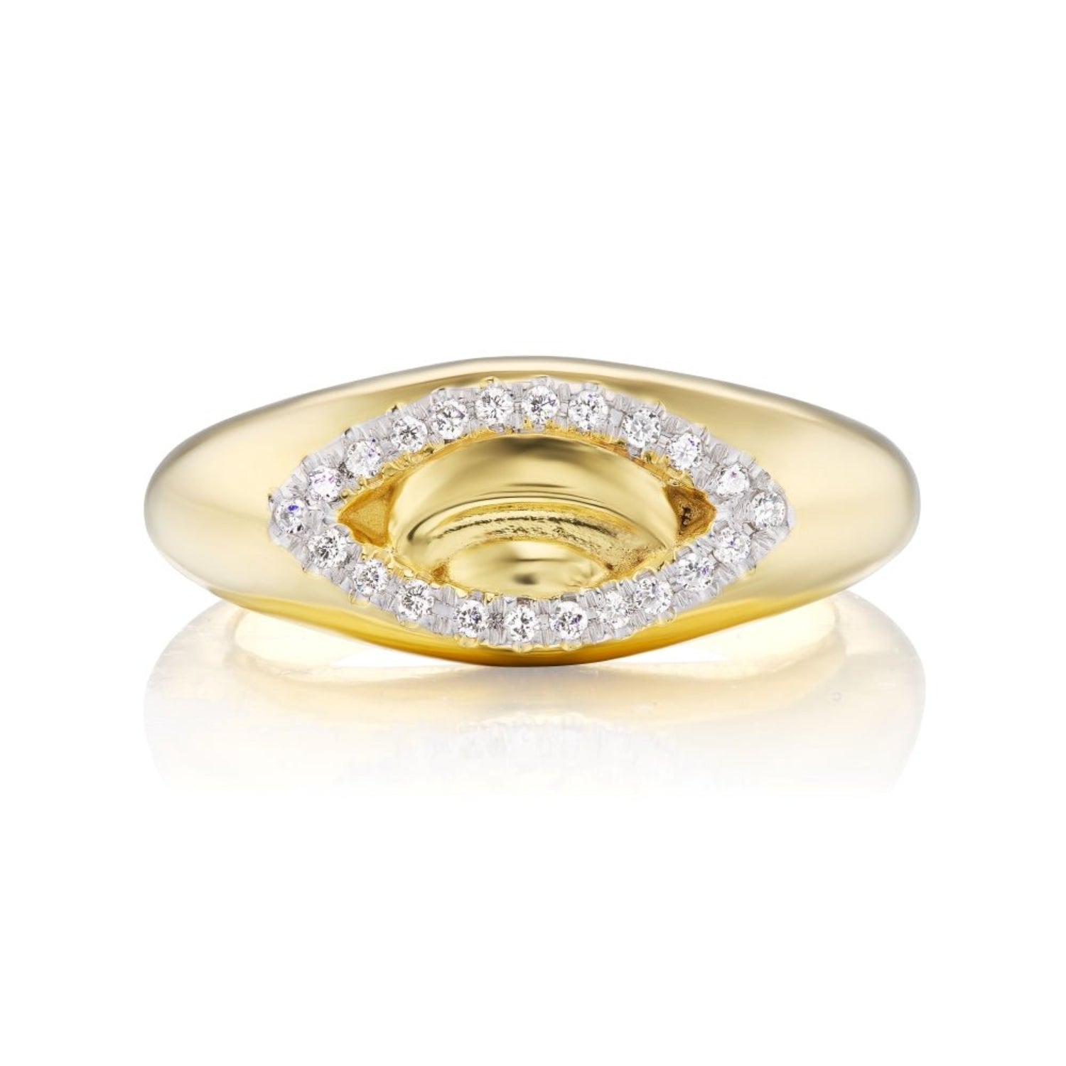 Diamond Protective Eye Ring - MUSE Shop