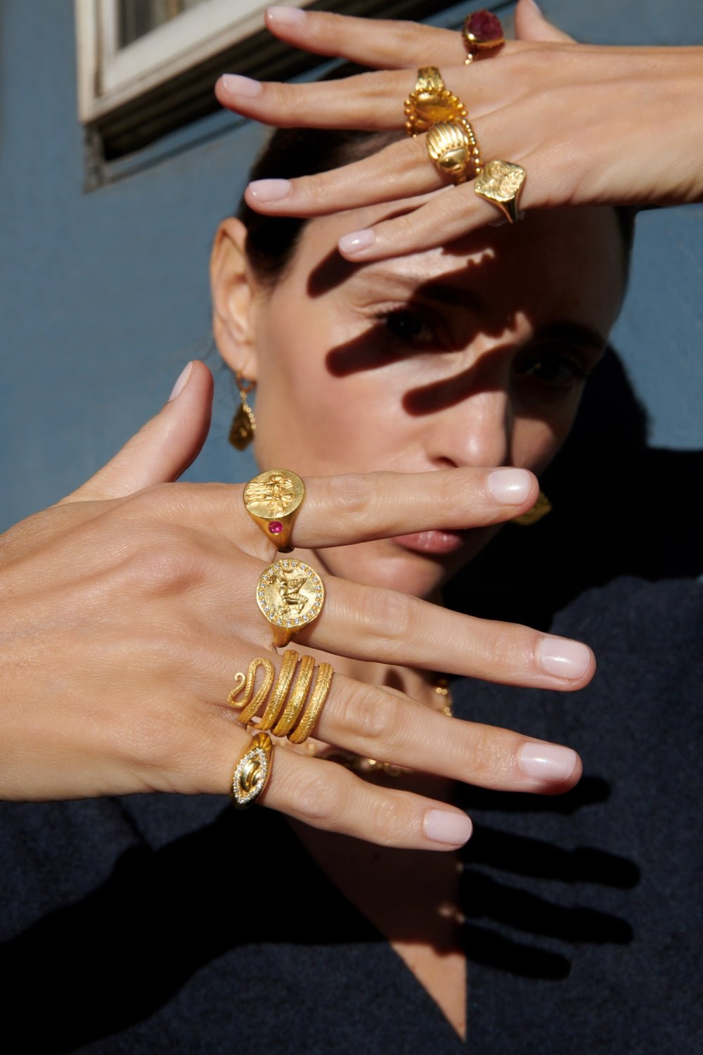 Diamond Protective Eye Ring - MUSE Shop