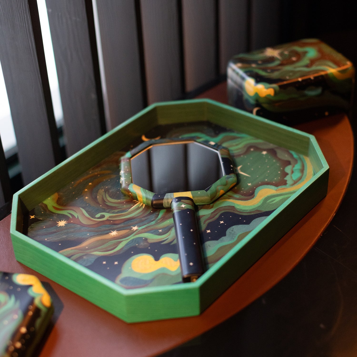 Elphaba's Sky Marquetry Mirror - MUSE Shop