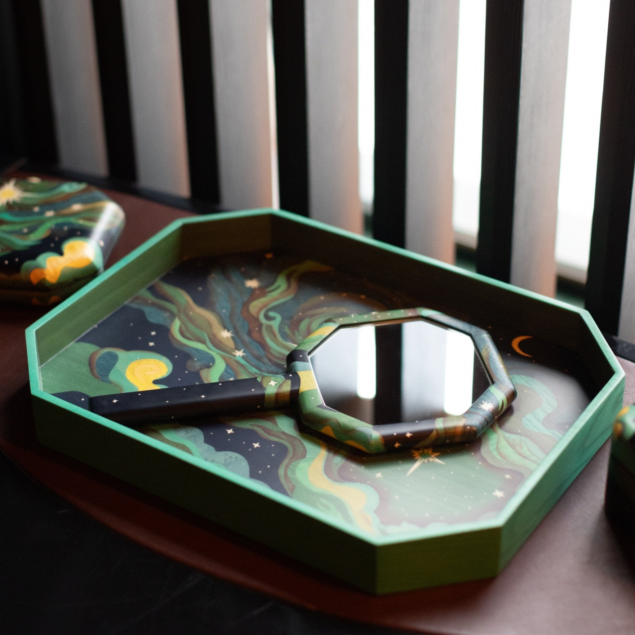 Elphaba's Sky Marquetry Tray - MUSE Shop