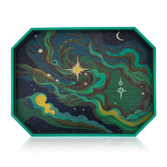 Elphaba's Sky Marquetry Tray - MUSE Shop
