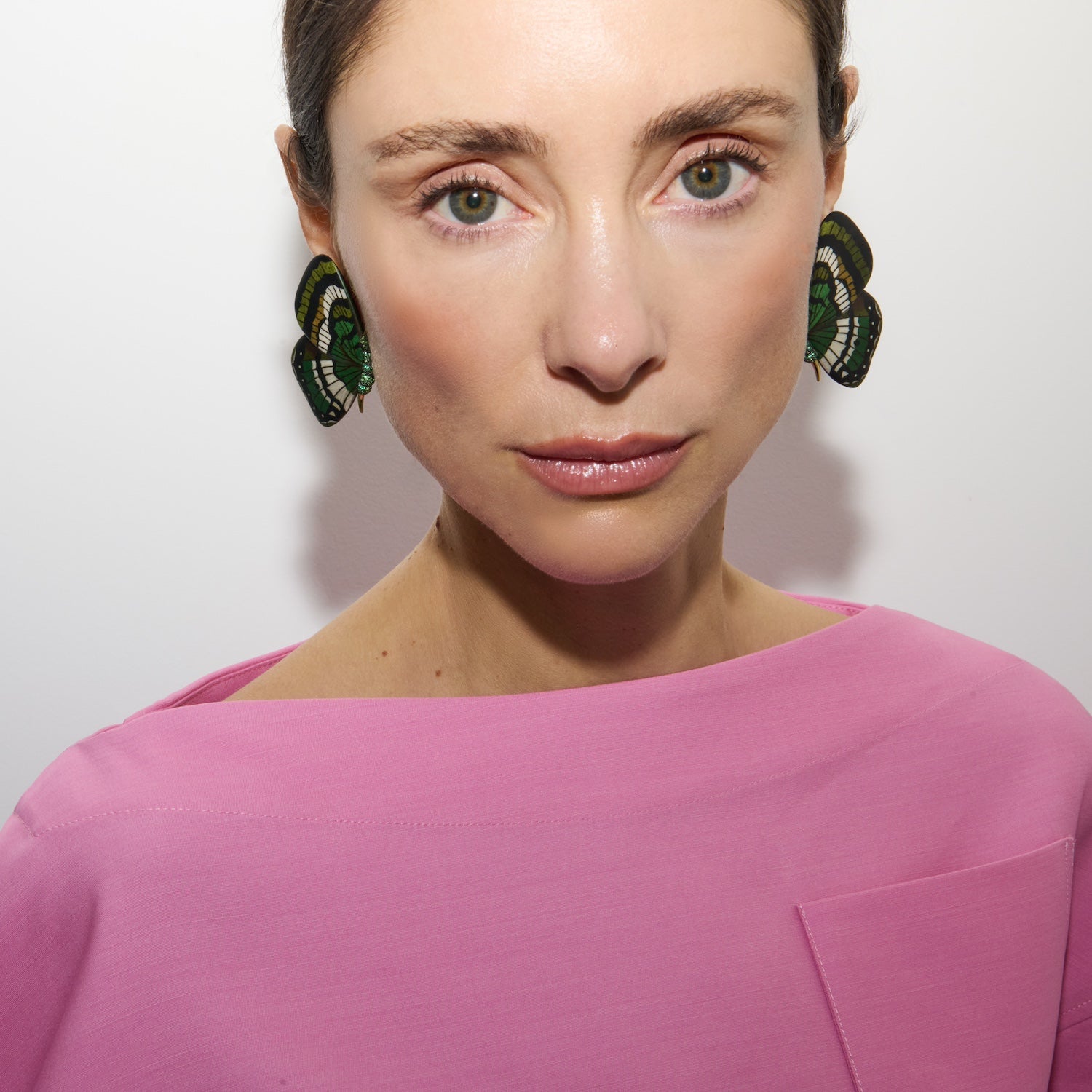 Emerald Butterfly Earrings - MUSE Shop