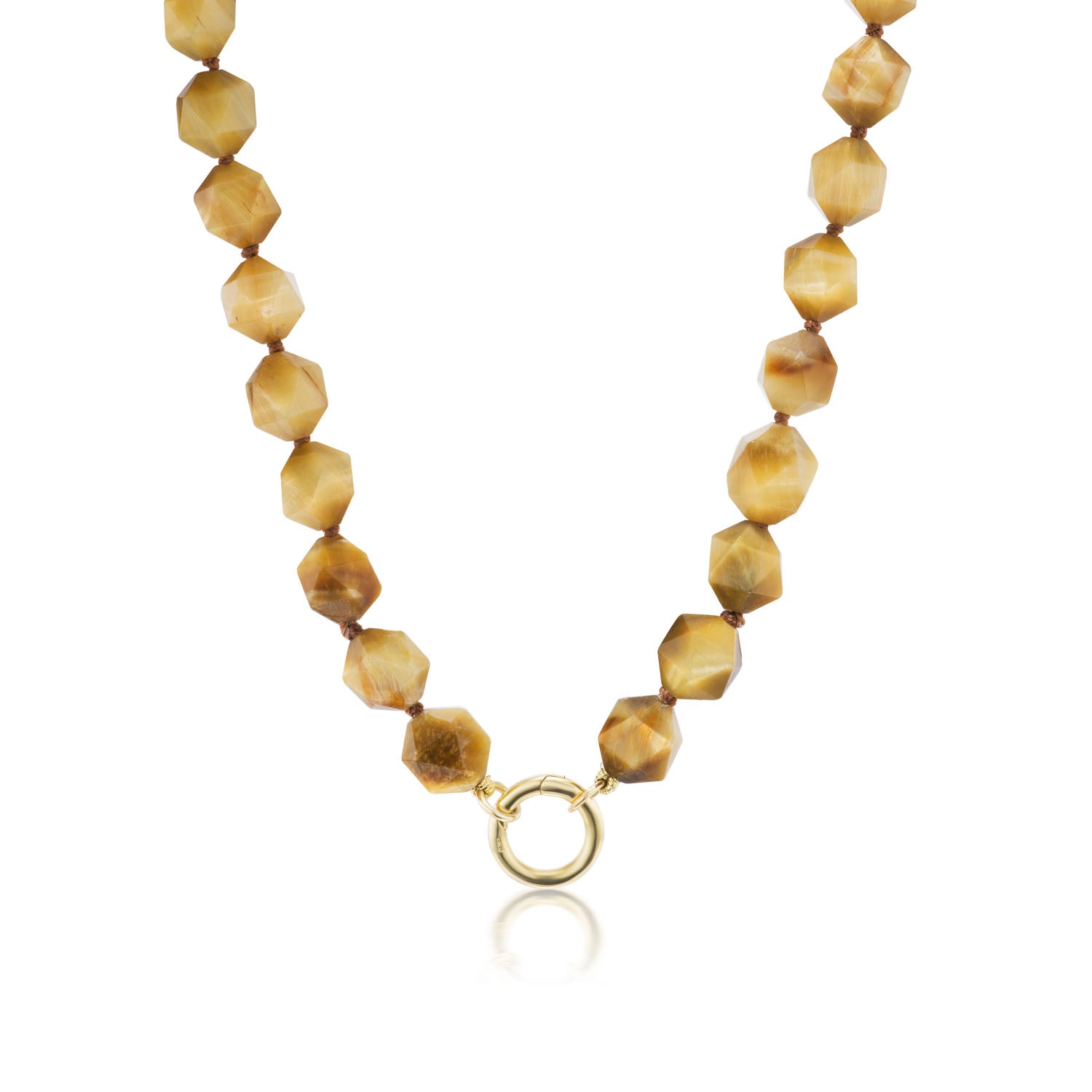 Faceted Tiger's Eye Beaded Necklace - MUSE Shop