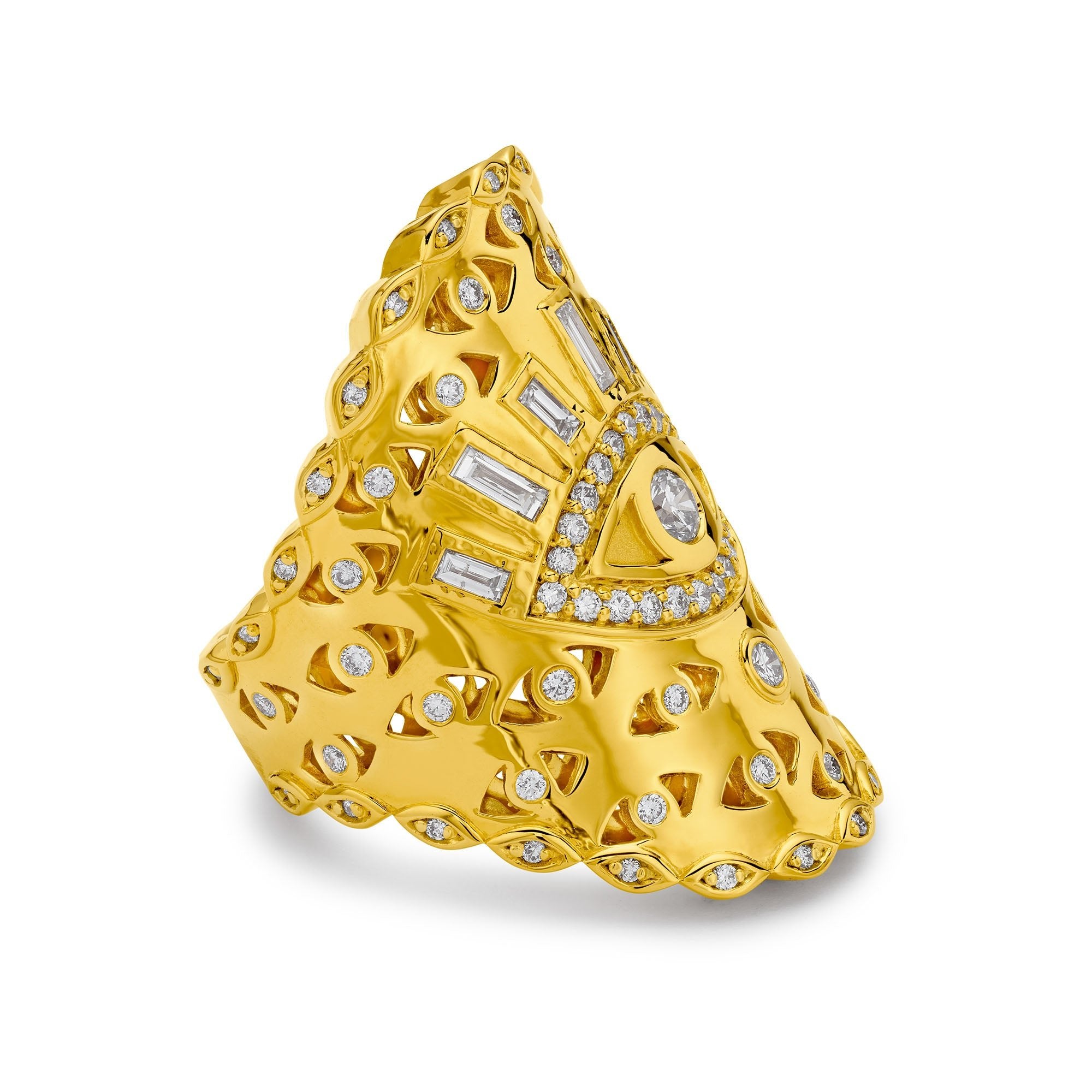 Gold Evil Eye Wrap Ring - MUSE Shop