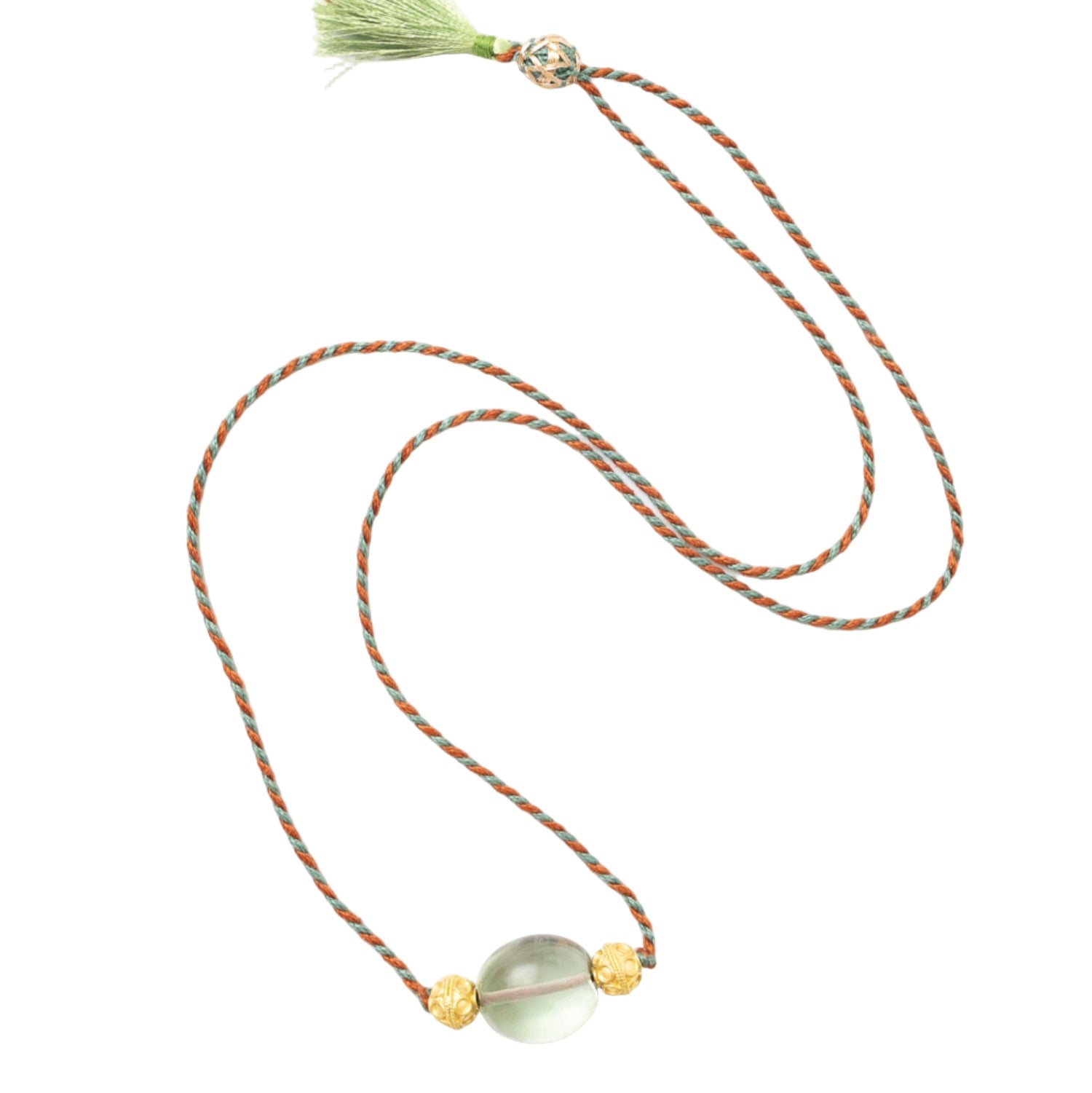 Green Amethyst Daira Cord Necklace - MUSE Shop