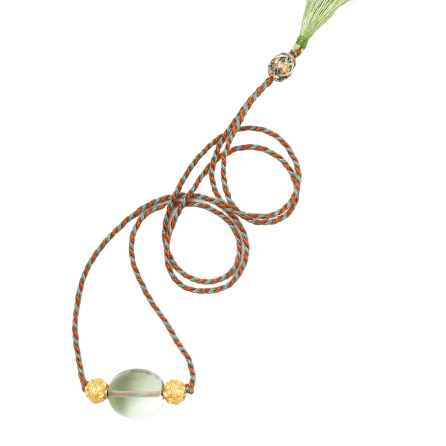 Green Amethyst Daira Cord Necklace - MUSE Shop