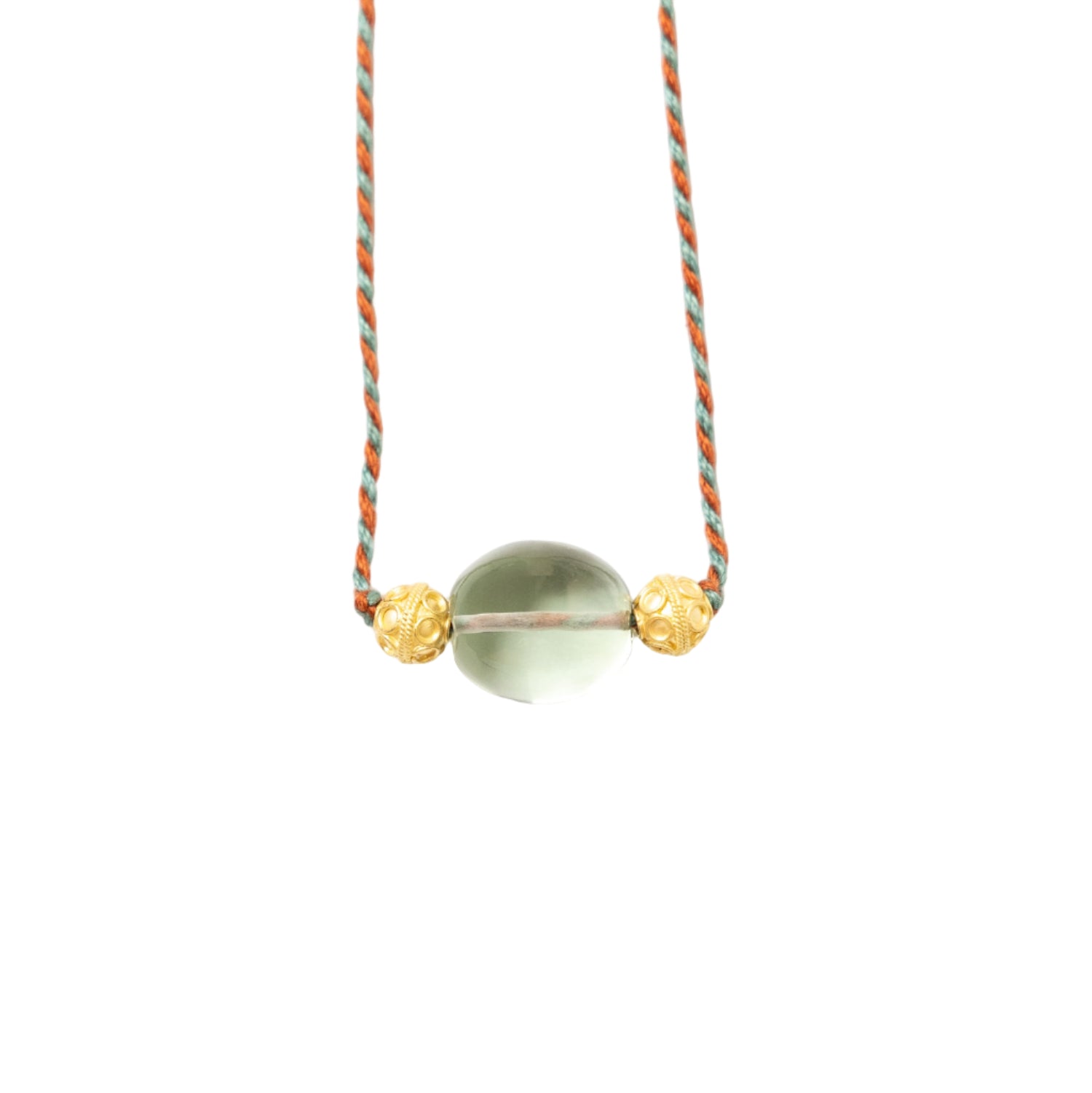 Green Amethyst Daira Cord Necklace - MUSE Shop
