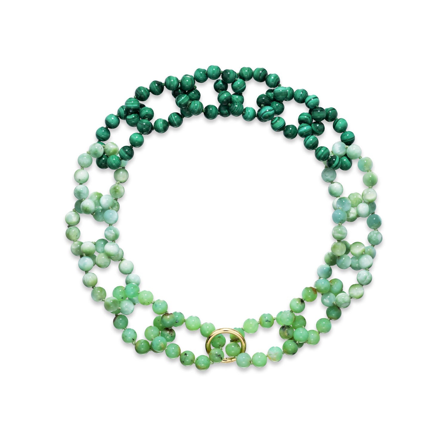 Green Beaded Maxi Night & Day Necklace - MUSE Shop