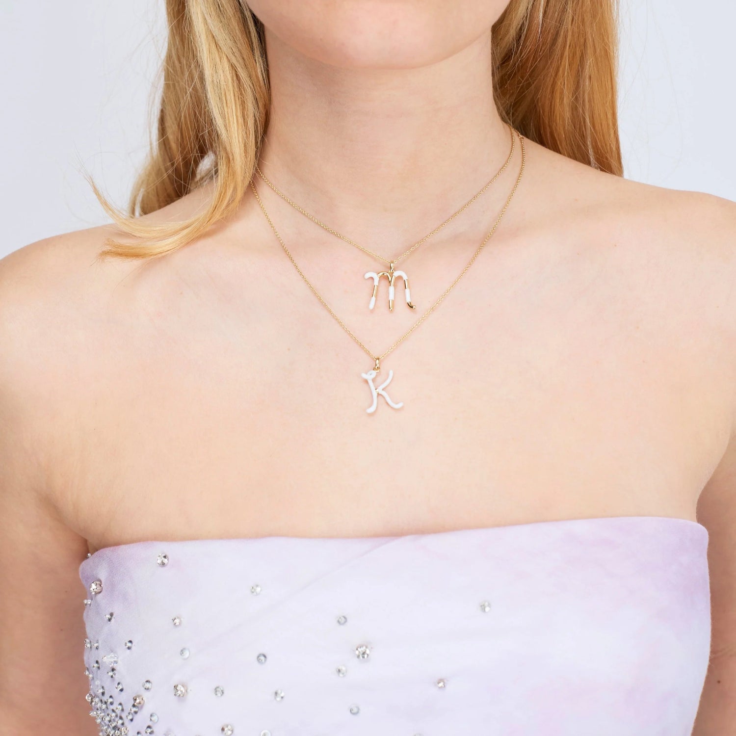 'K' Initial Alphabet Necklace - MUSE Shop