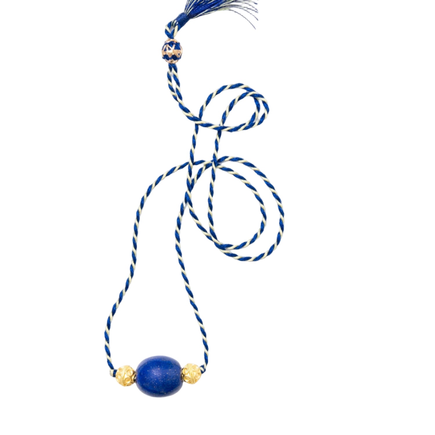 Lapis Lazuli Daira Cord Necklace - MUSE Shop