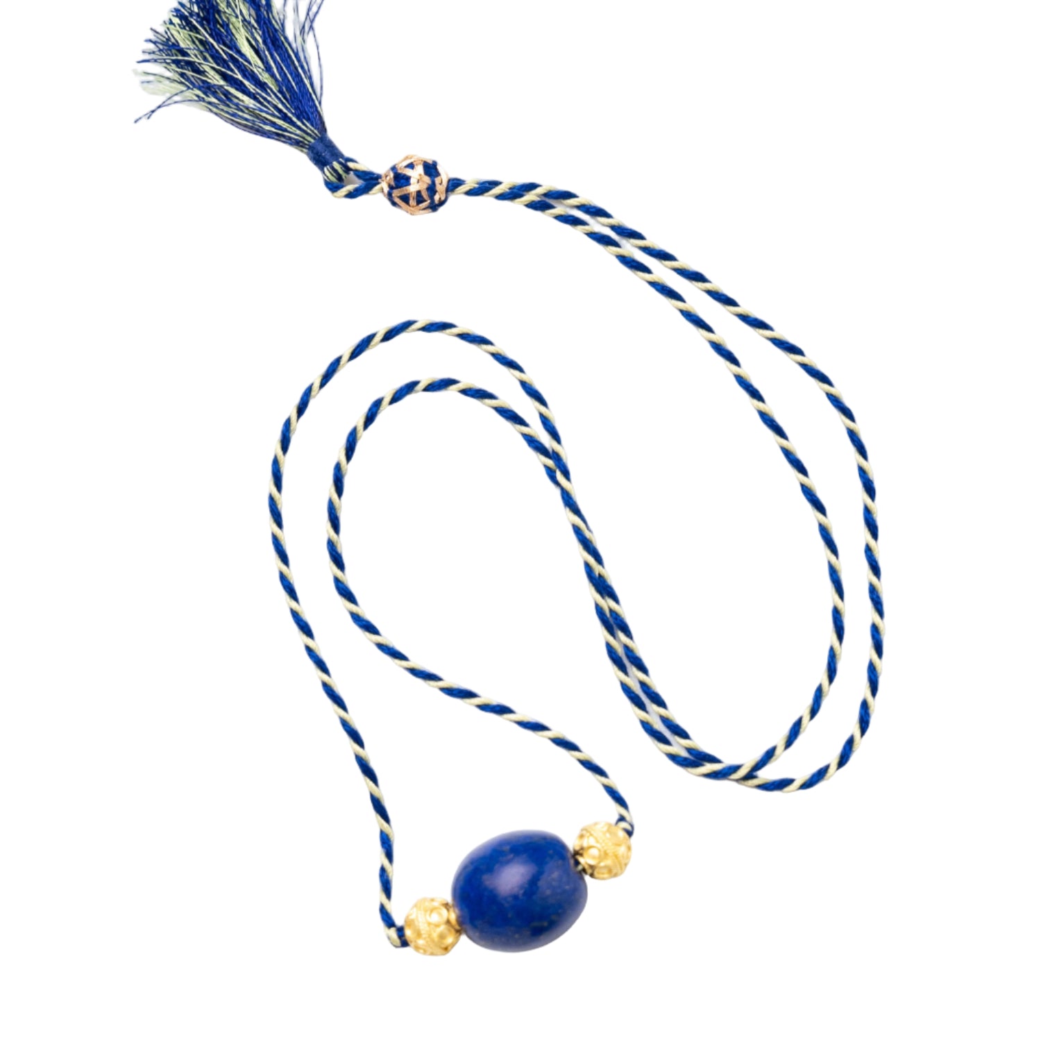 Lapis Lazuli Daira Cord Necklace - MUSE Shop