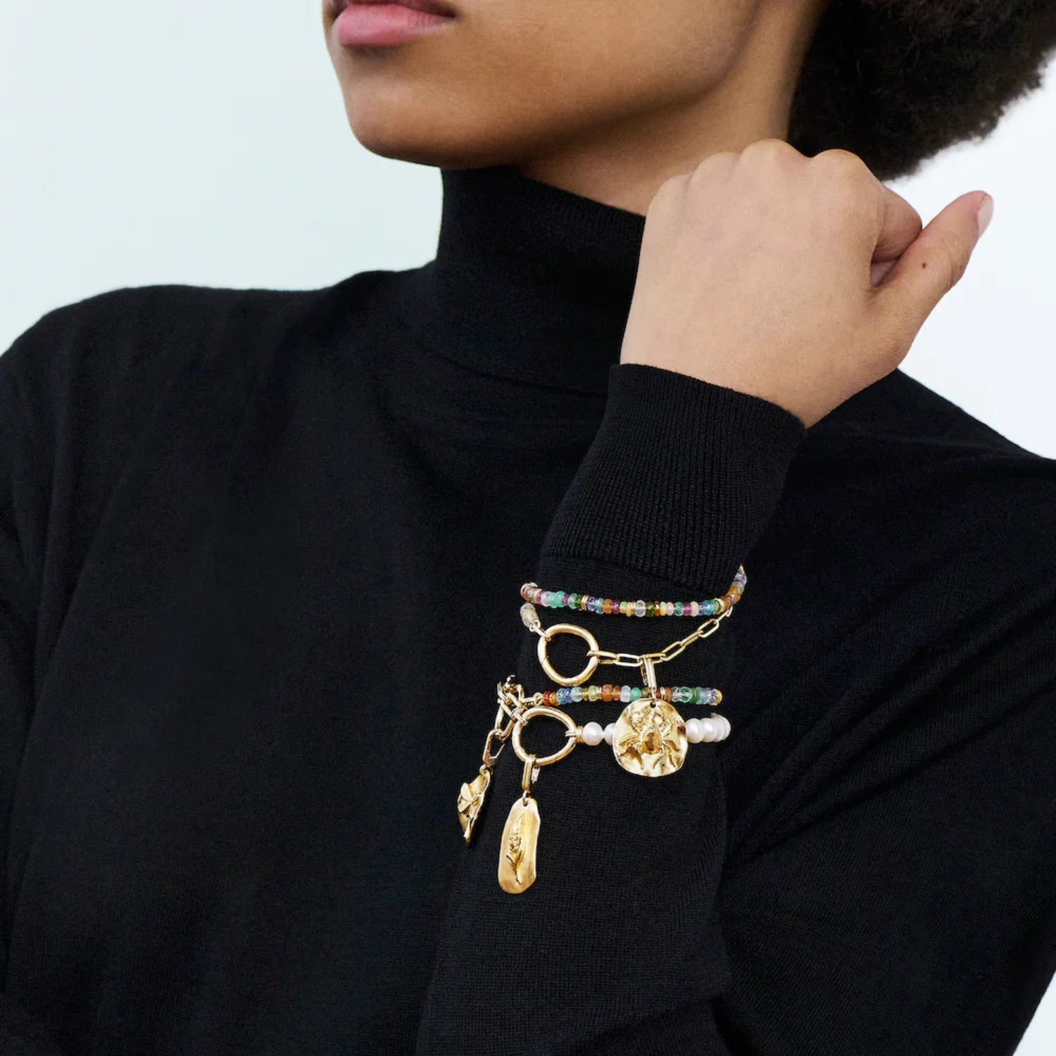 Lien Pierres Orange Bracelet - MUSE Shop