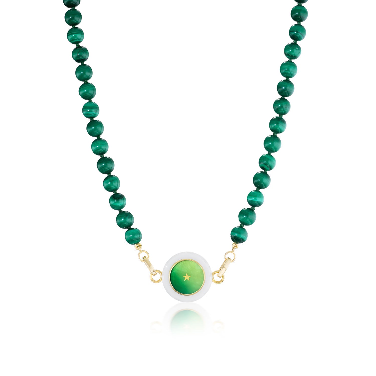 Malachite Carpe Diem Beaded Necklace - MUSE Shop
