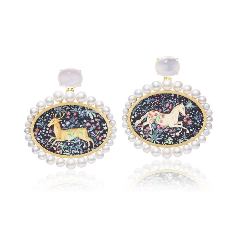 Miniature Painting Earrings - MUSE Shop