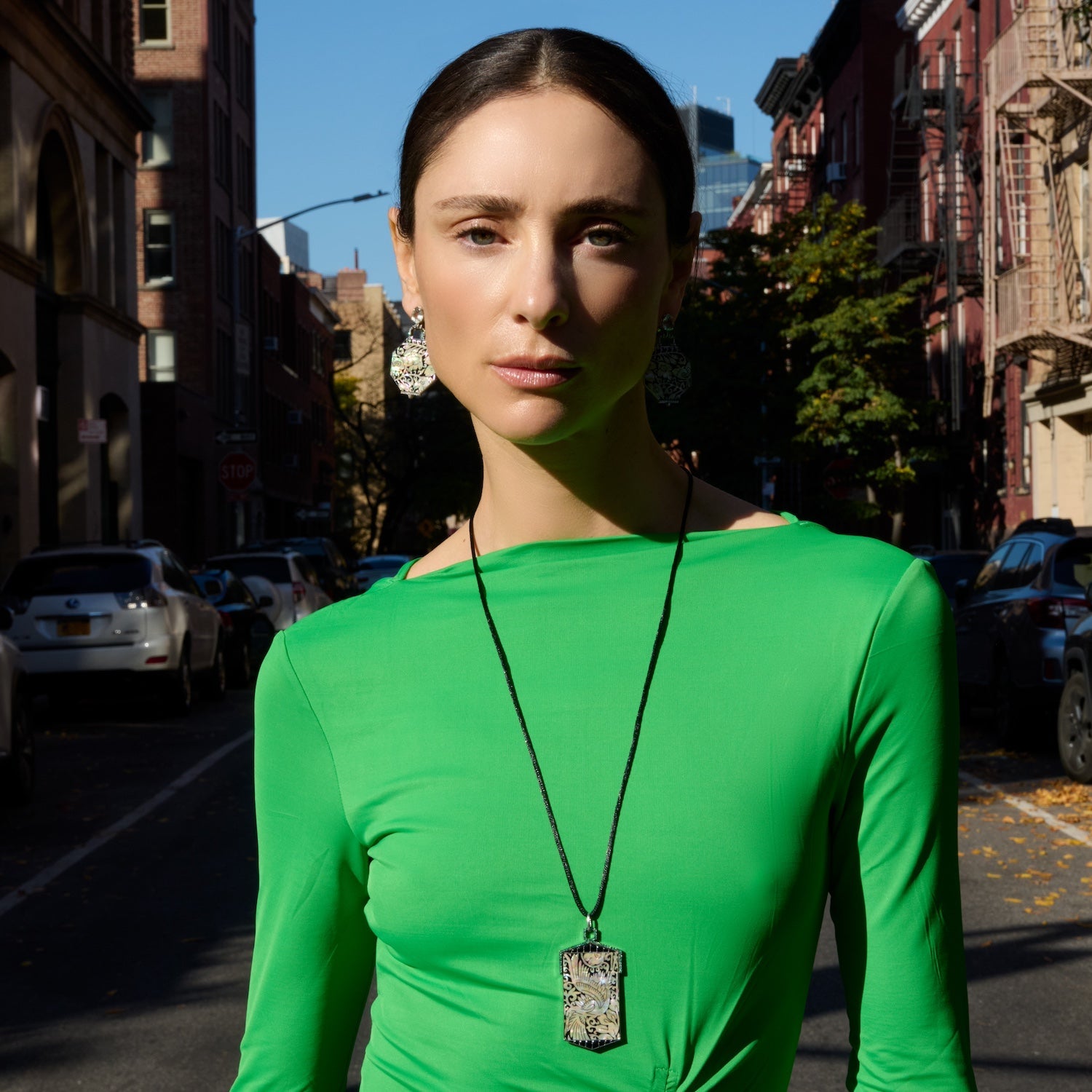 Mother of Pearl Elphaba Earrings - MUSE Shop