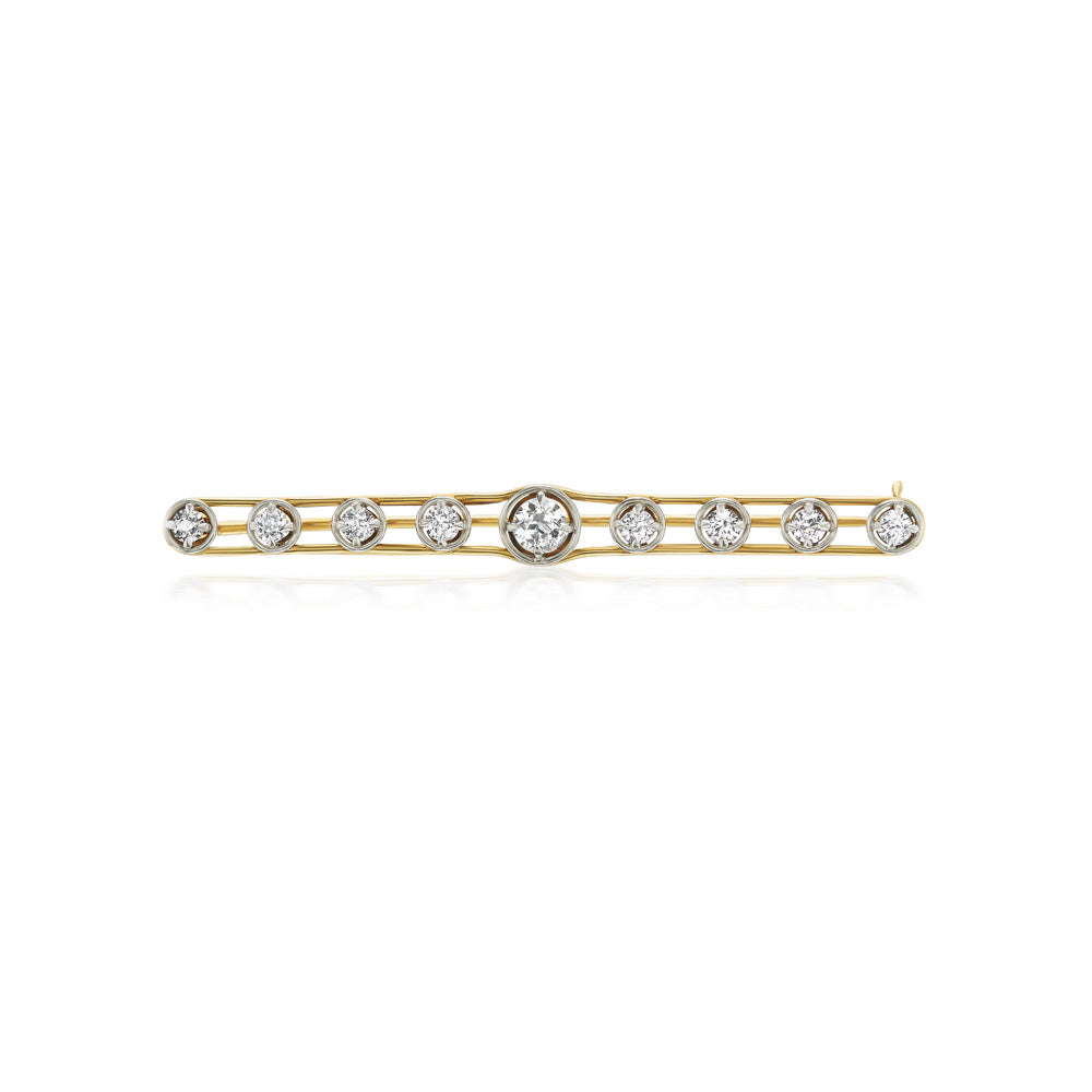 Diamond Bar Pin