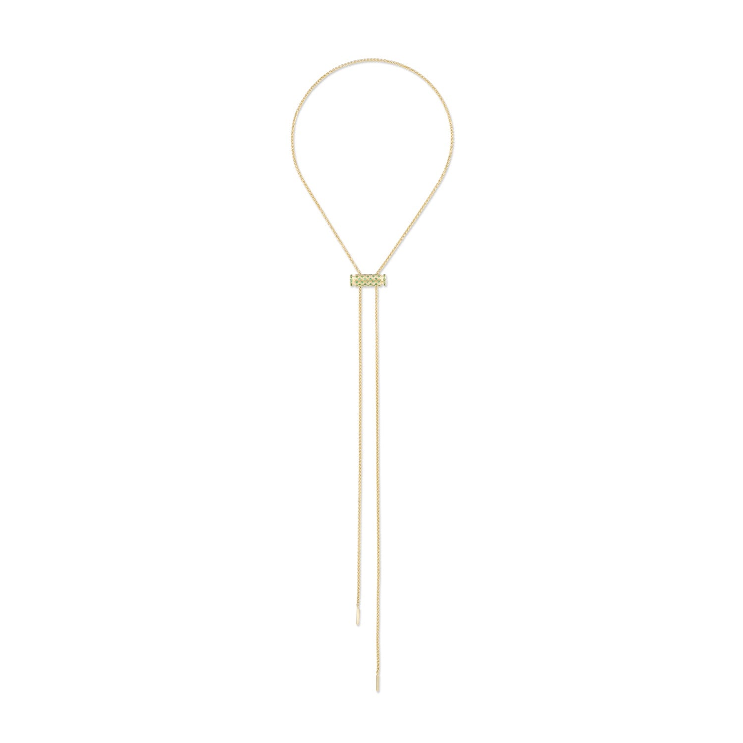 Tsavorite Full Pavé Latch Pendant