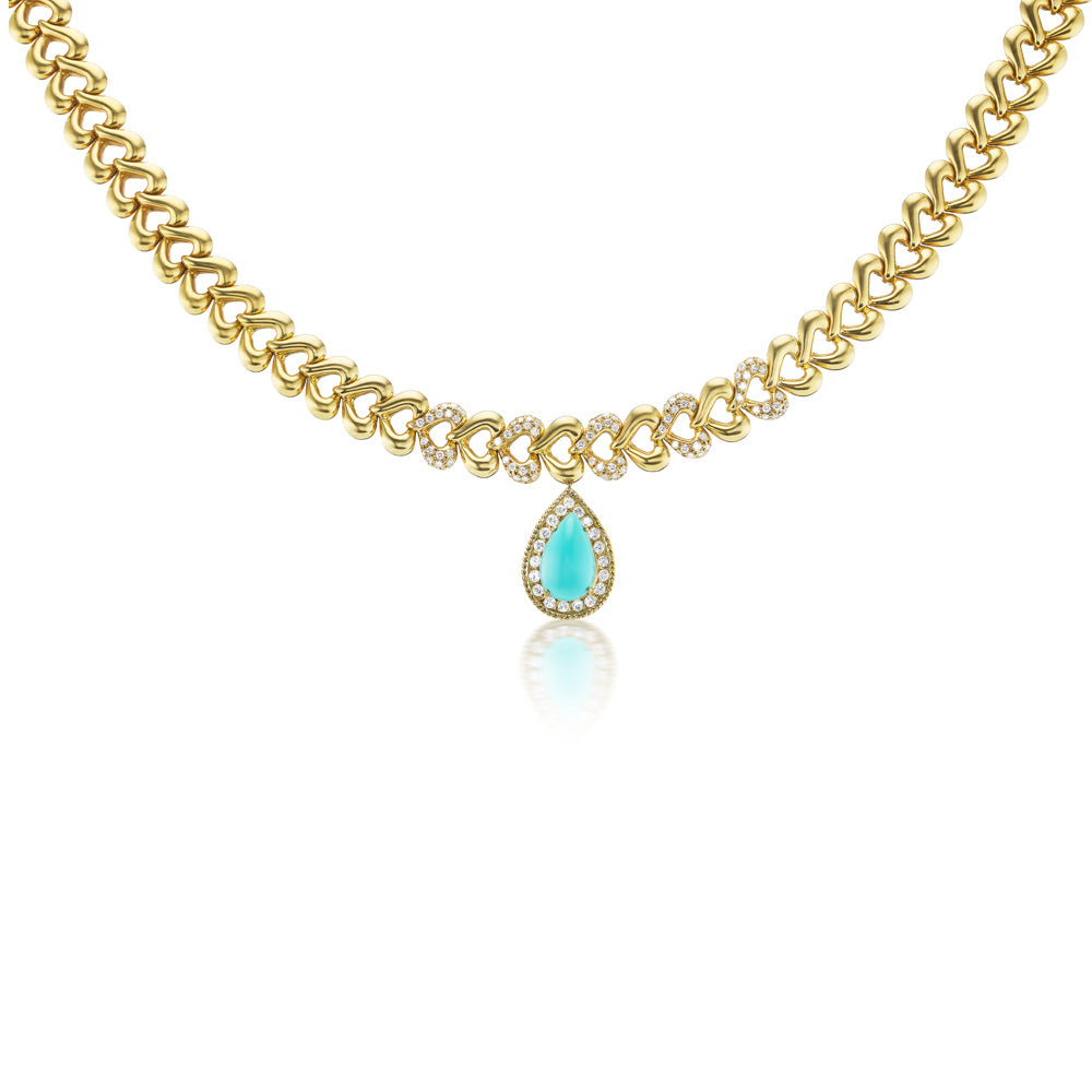 Turquoise Chain Necklace