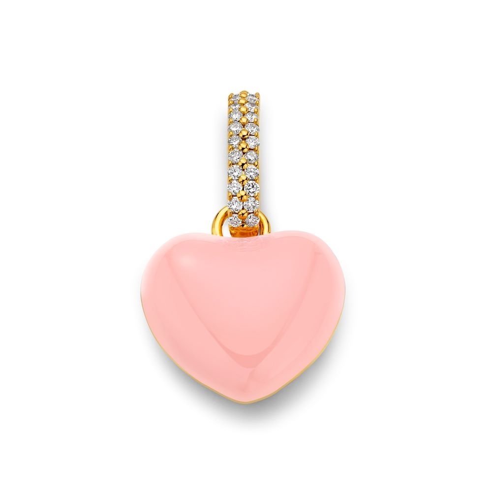 Pink Puffy Heart Pendant - MUSE Shop