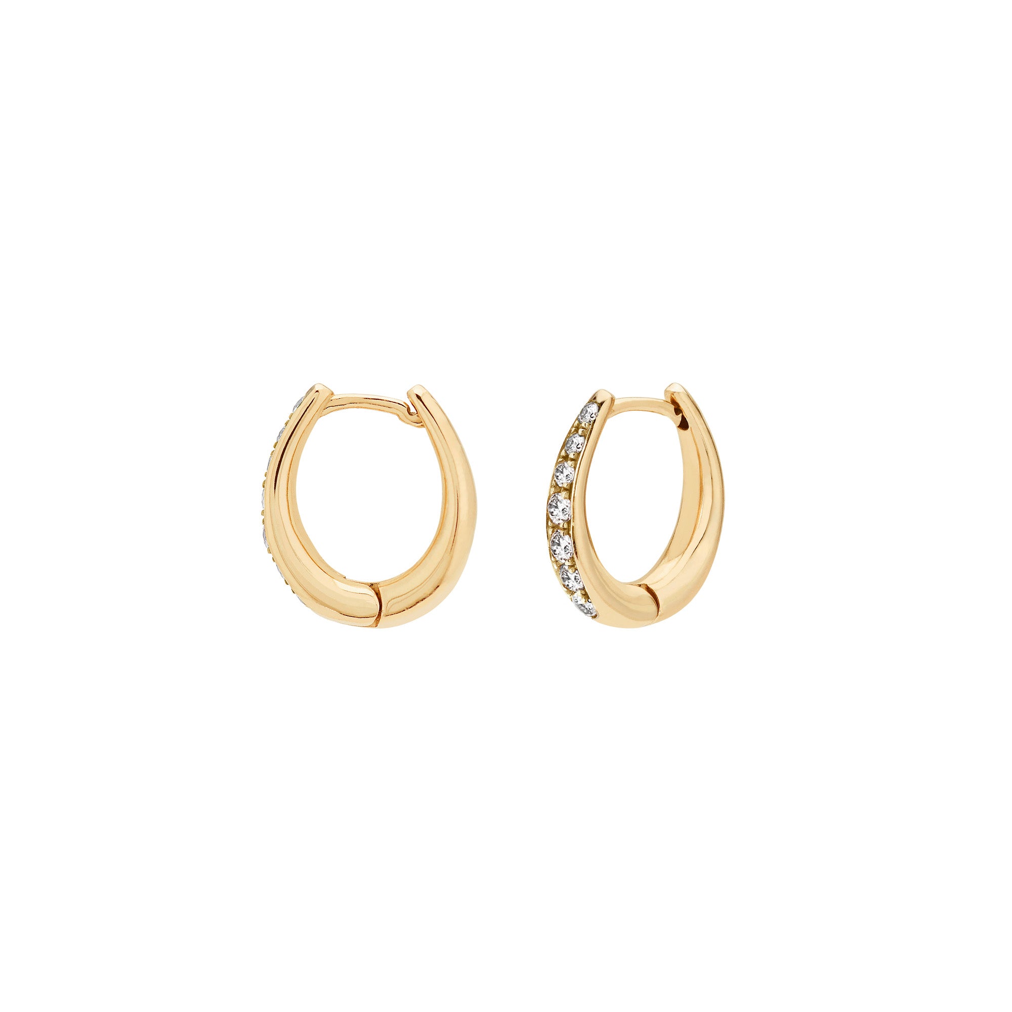 Diamond Victoria Hoop Earrings