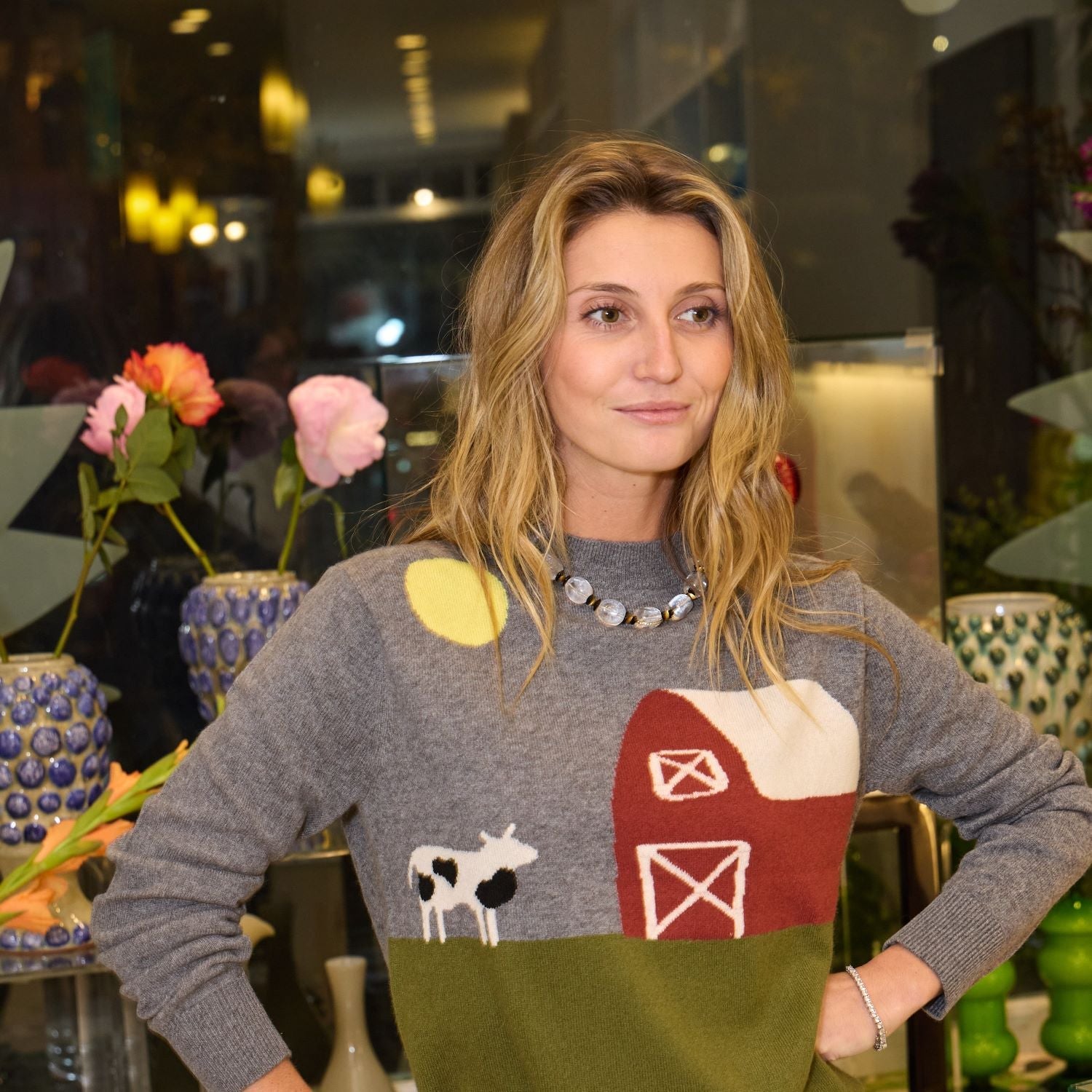 Rock Crystal & Black Onyx Snakefruit Seed Necklace - MUSE Shop