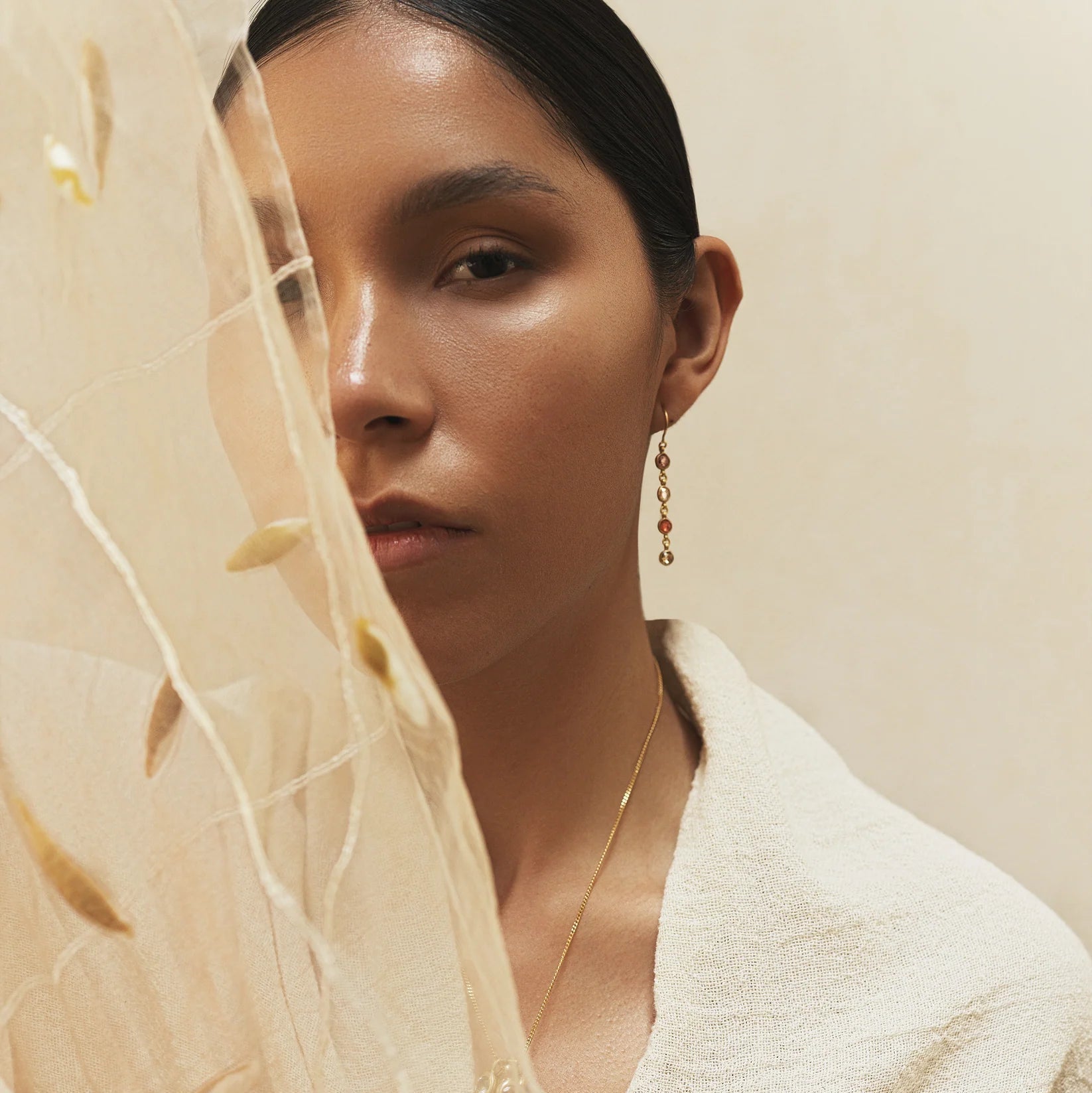 Tourmaline Cracked Seed Drop Earrings - MUSE Shop