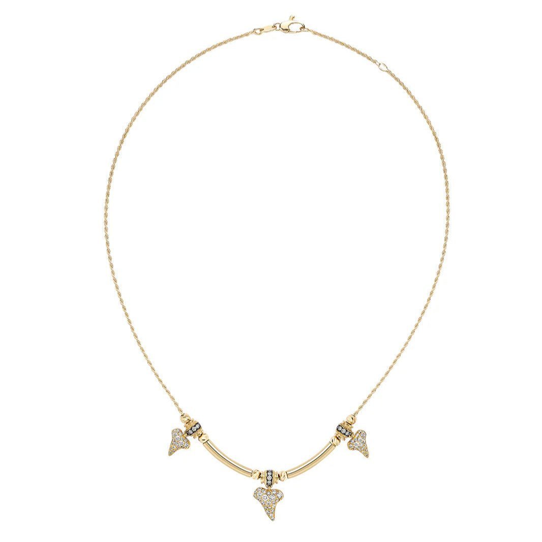 Trixie Sharkie Pavé Diamond Necklace - MUSE Shop