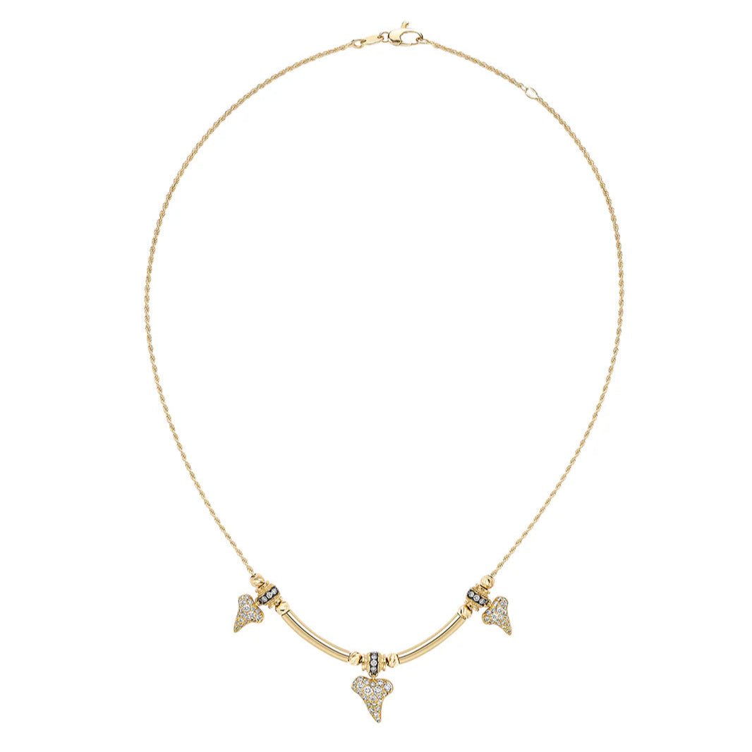 Trixie Sharkie Pavé Diamond Necklace - MUSE Shop