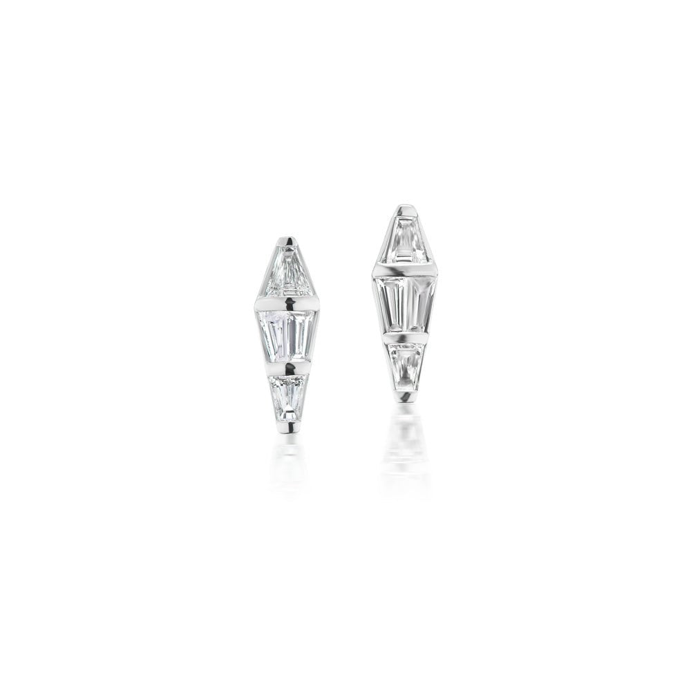 White Gold Spectrum Earrings - MUSE Shop