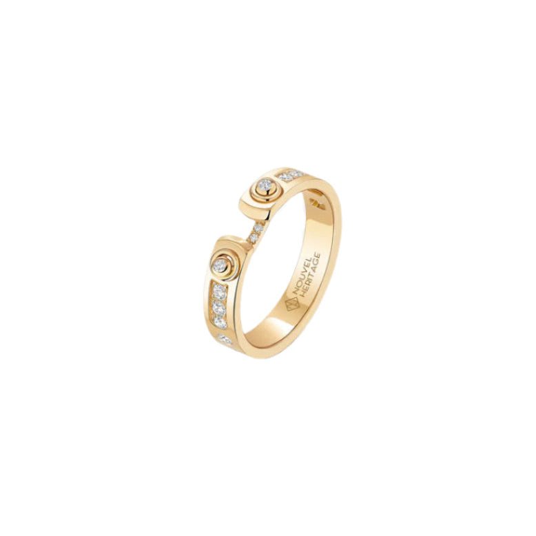 Yellow Gold Tuxedo Mood Ring - MUSE Shop