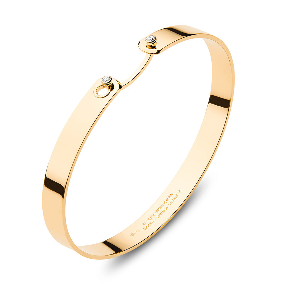 Monday Morning GM Mood Bangle in Yellow Gold