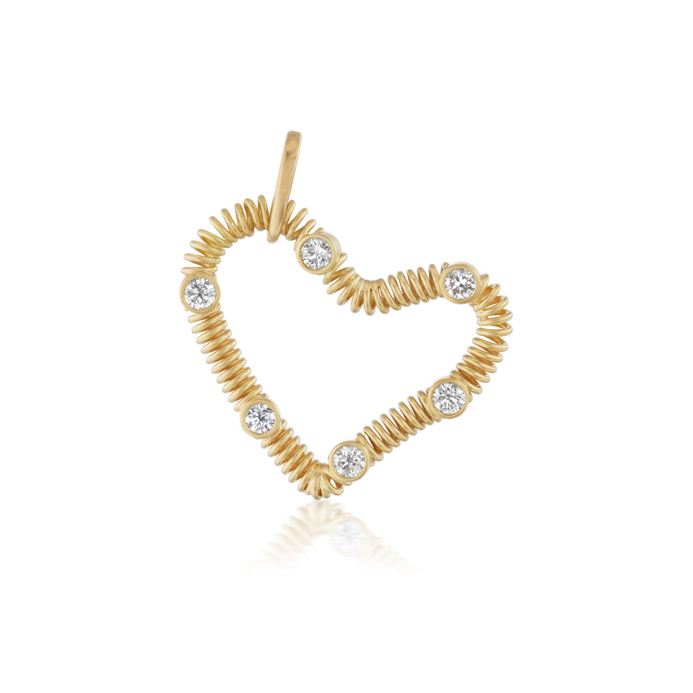 Aqualung Heart Charm