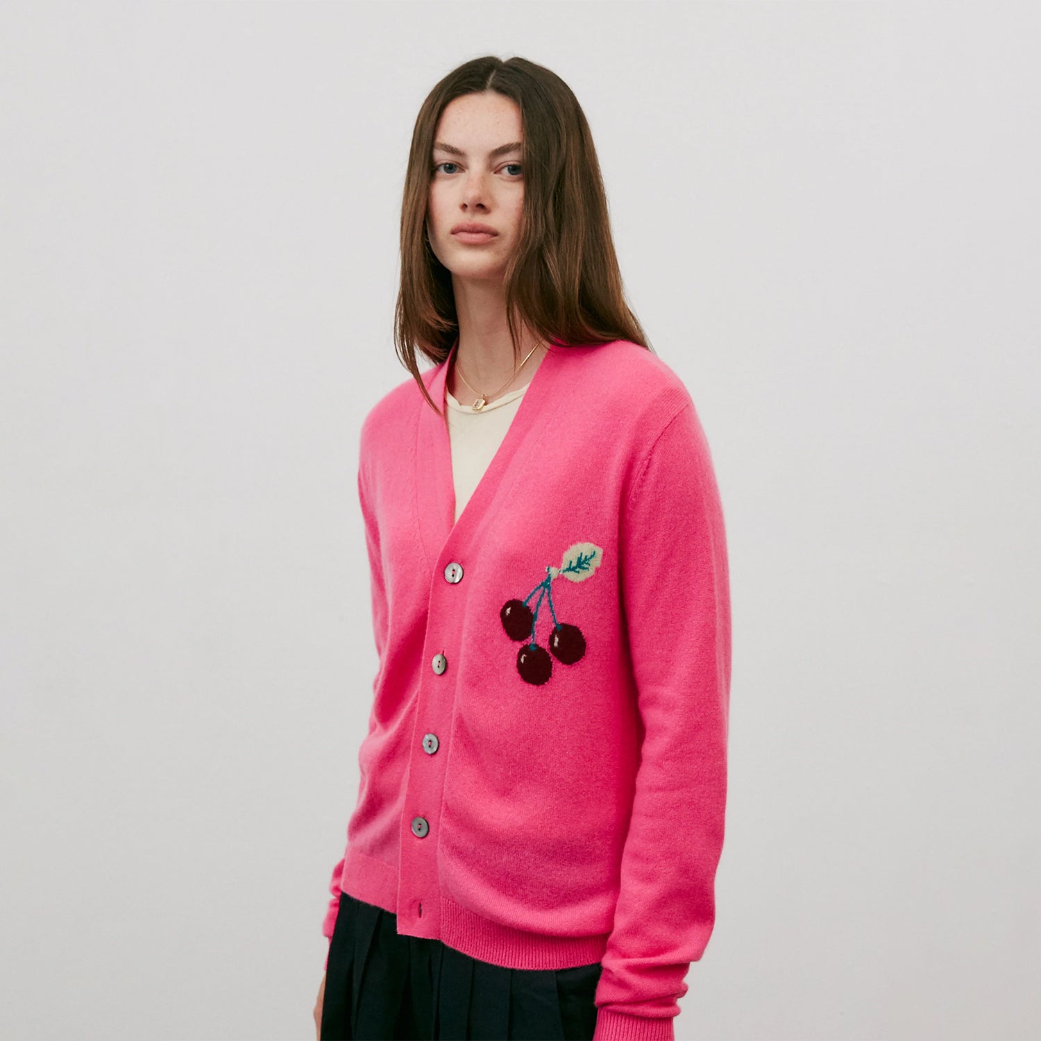 No. 89 Cherries Cardigan