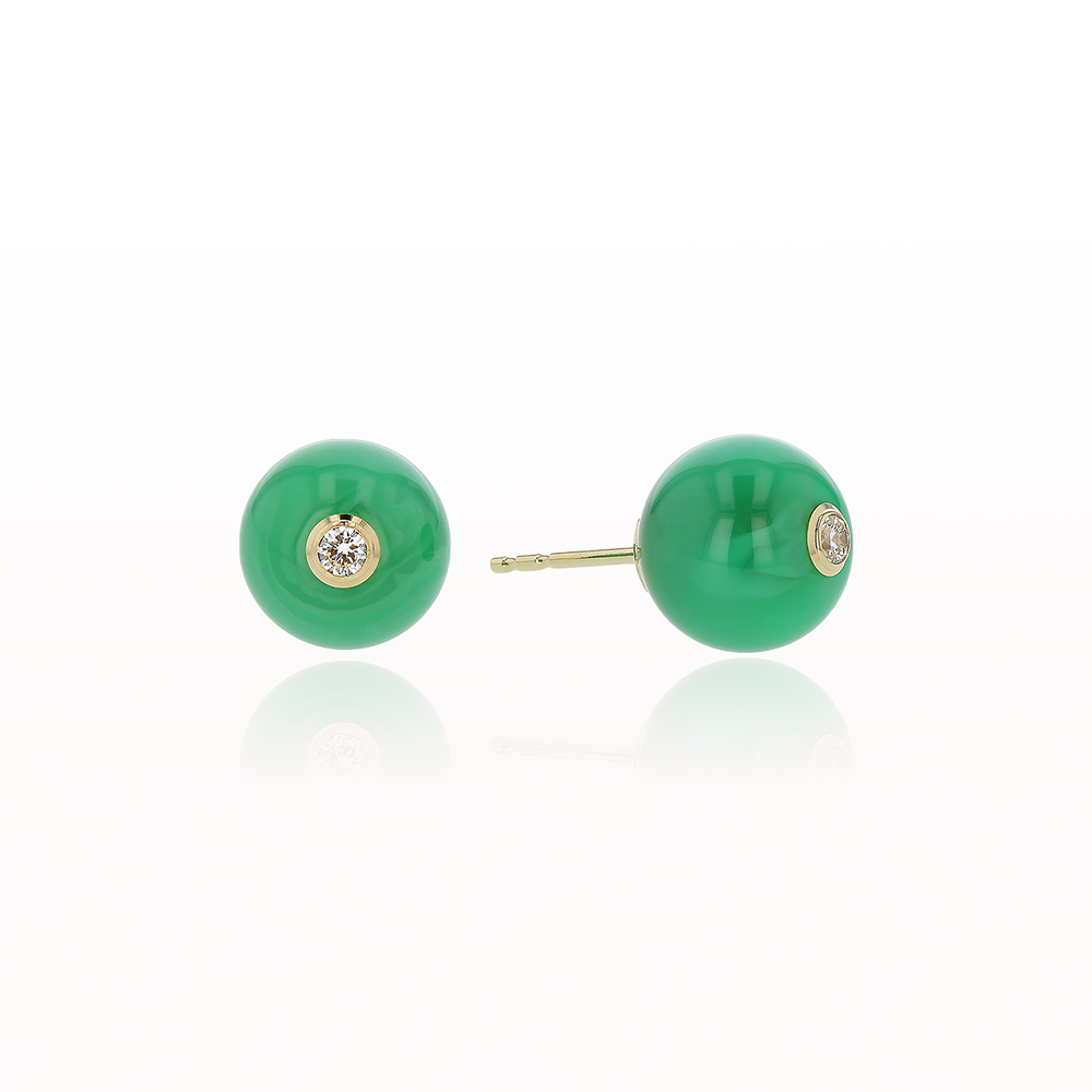 Audre Earrings Green