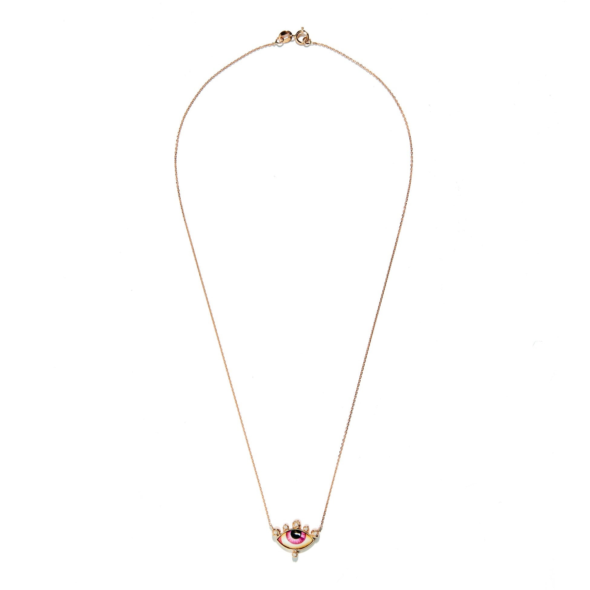 Russe Petit Rose Diamond Necklace