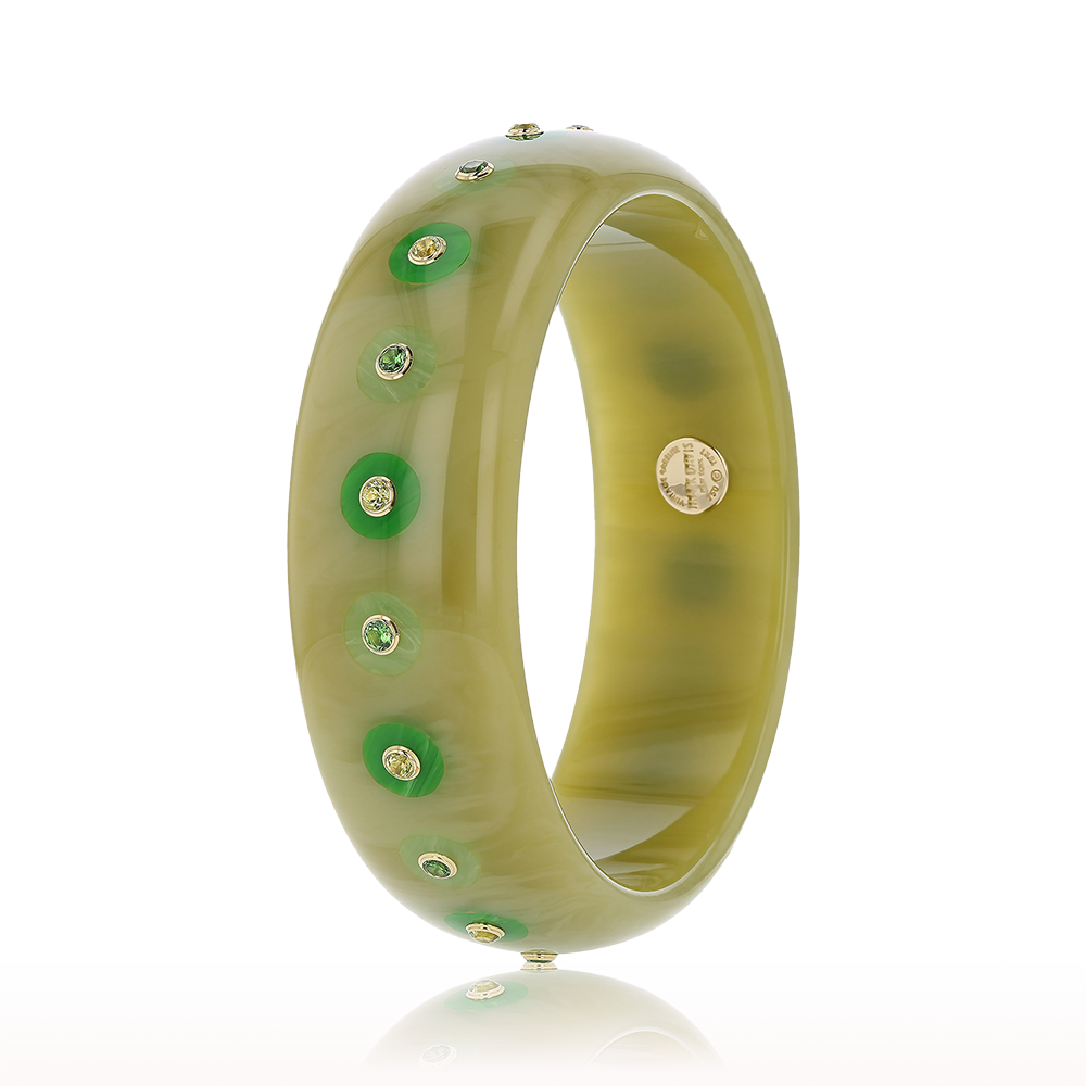 Sage Green Bakelite Bangle Bracelet